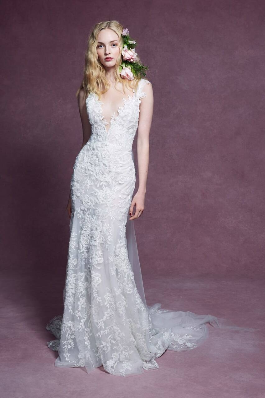 wedding dress, luxury, Marchesa and bridal