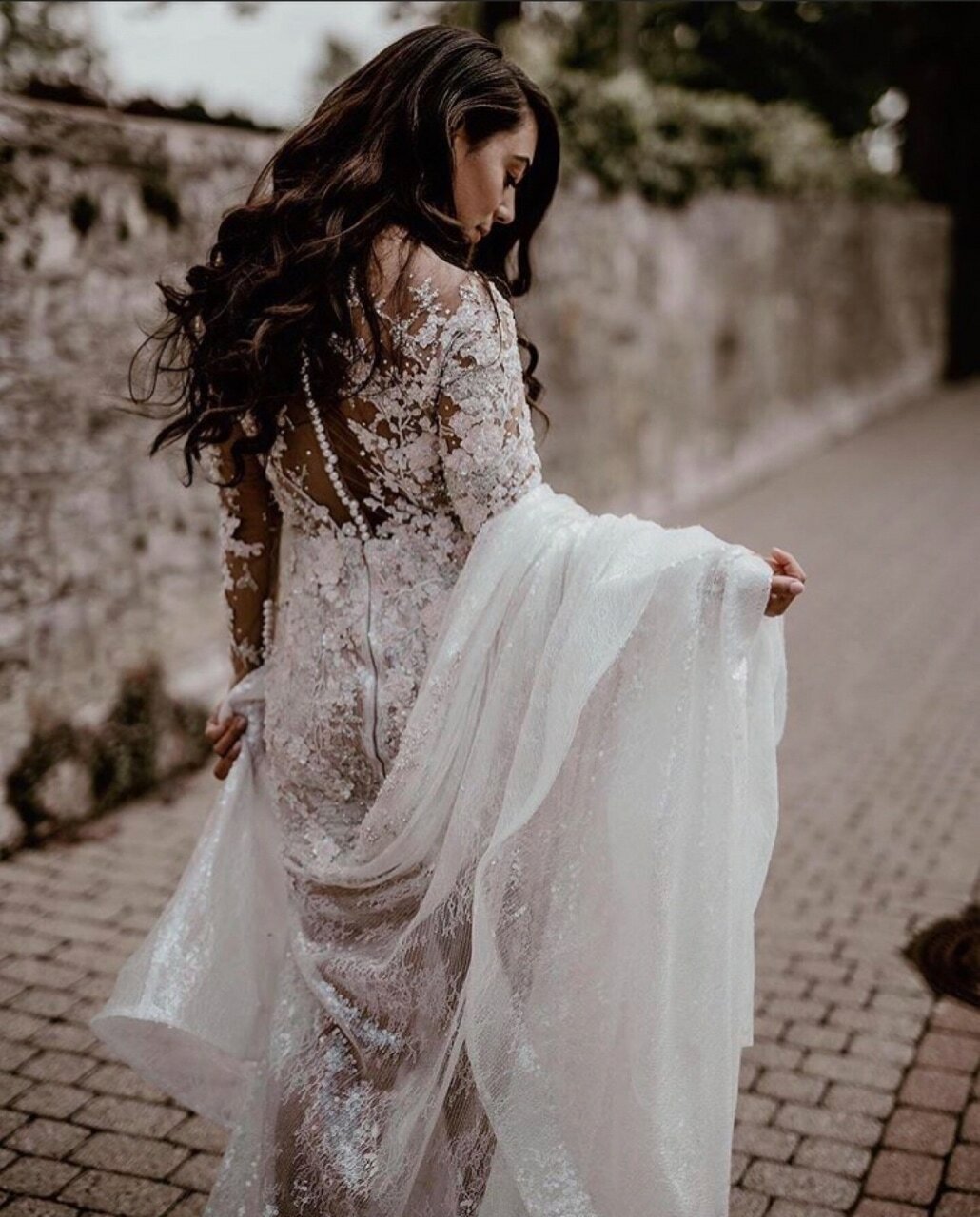 wedding dress, details, pretty and gown