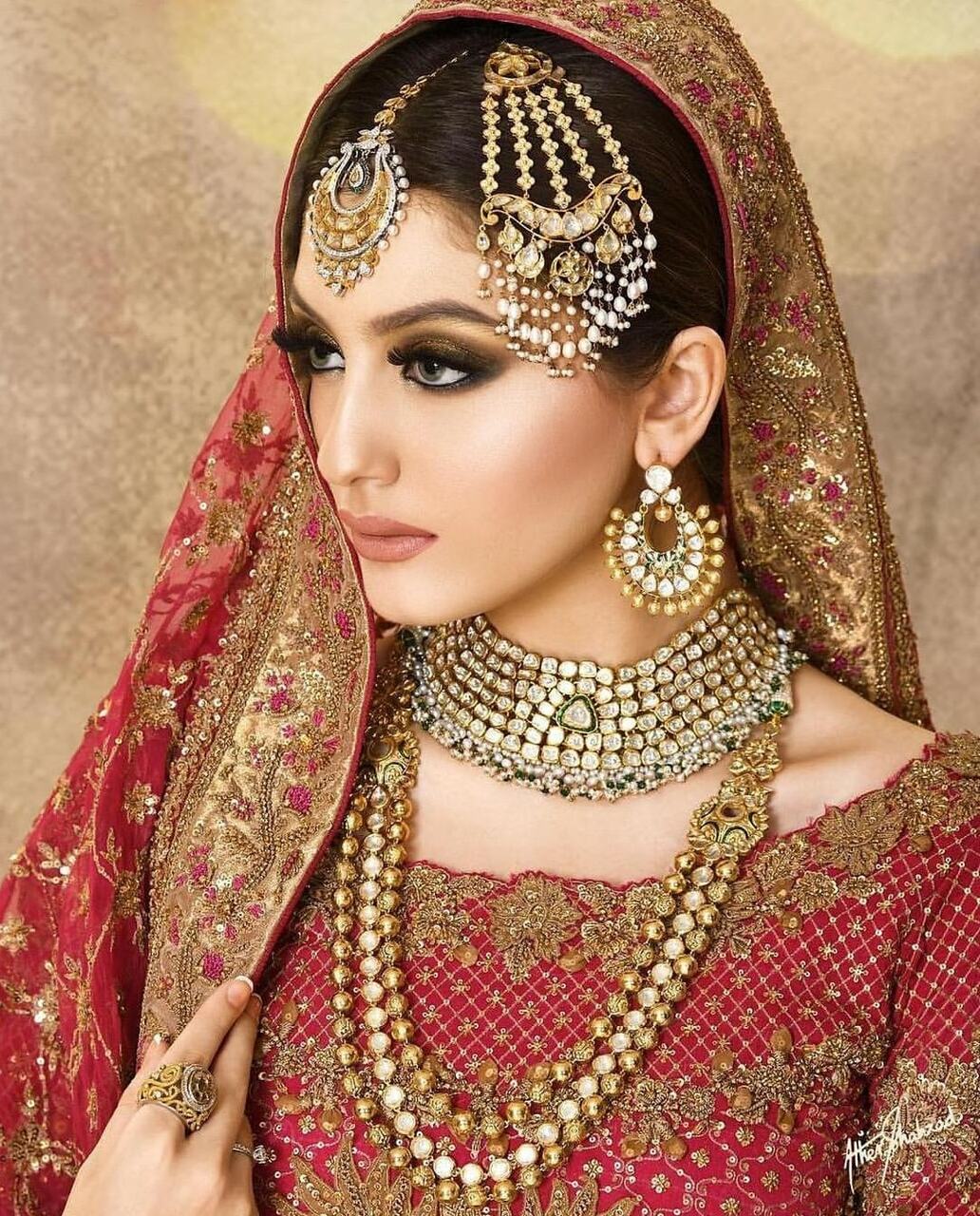 bridal, style, pakistani bride and jewellery