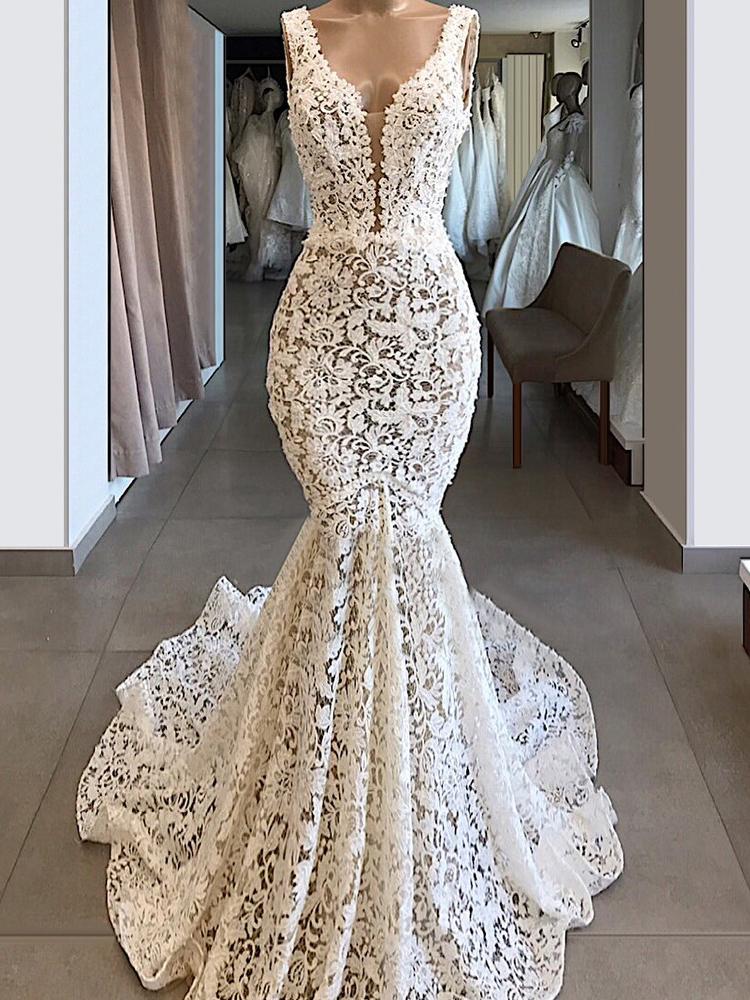 demidress, mermaid wedding dresses, wedding dresses and vneck wedding dresses