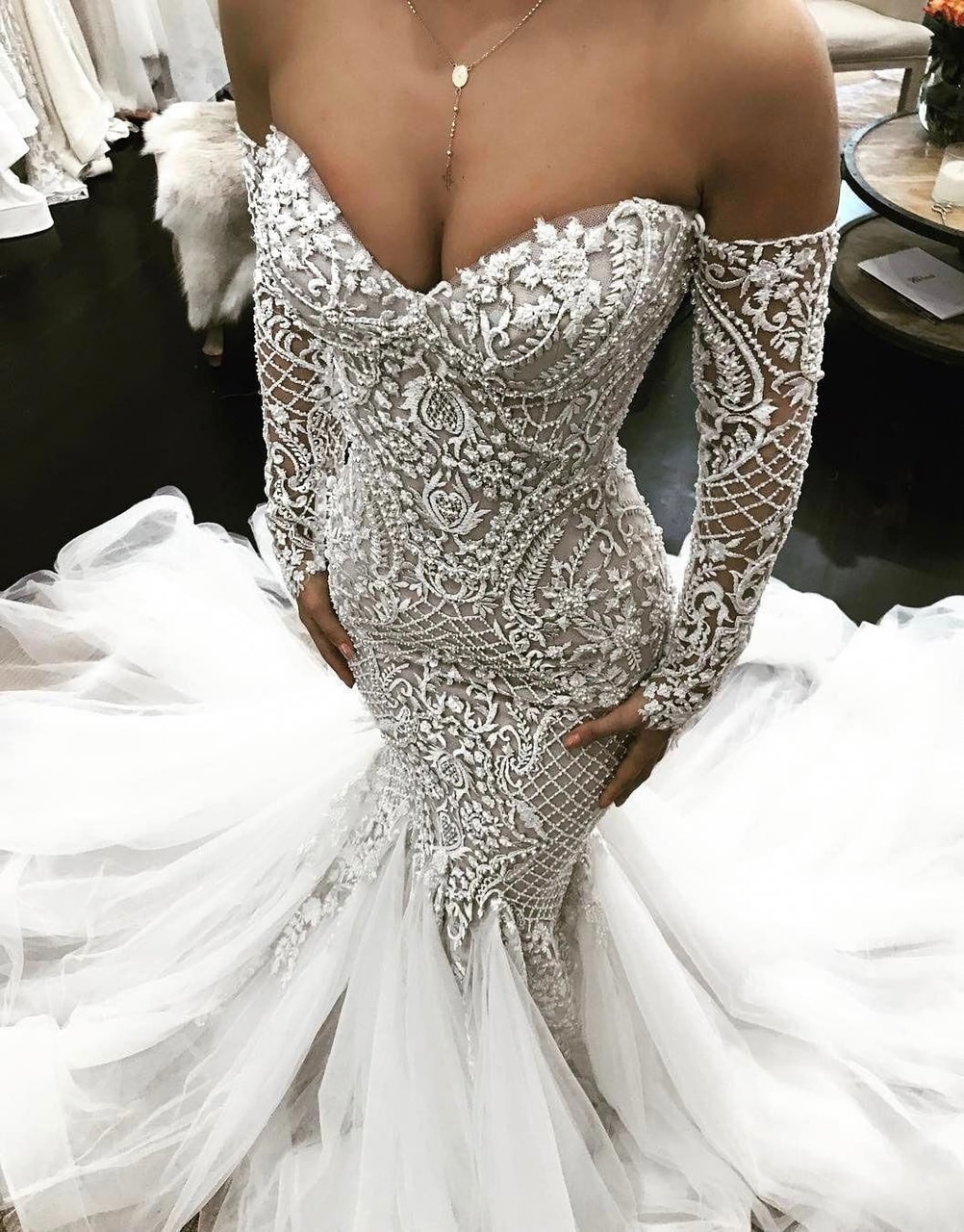 dress, bridal, clothes and fashion