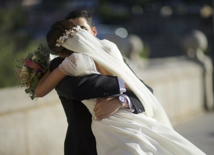 dress, bride, couples and veil