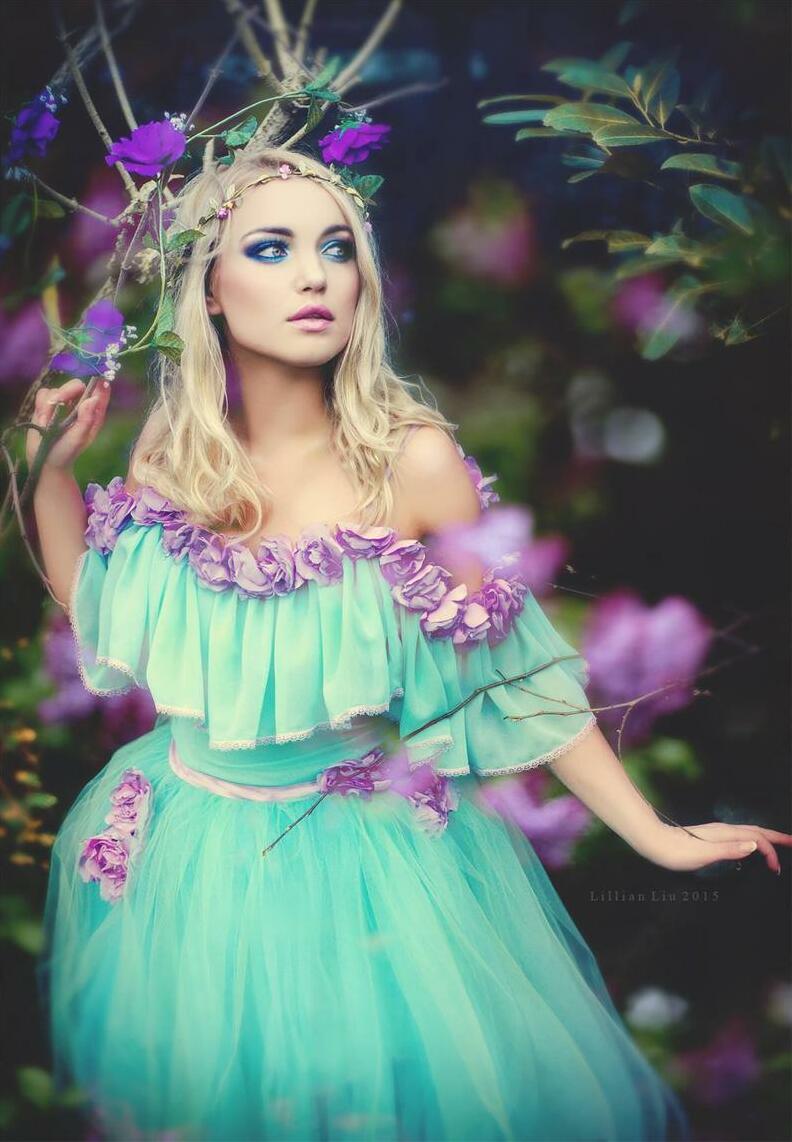 nature, flowers, dress and floral