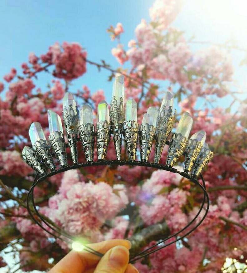 crown, crystal, crystals and tiara
