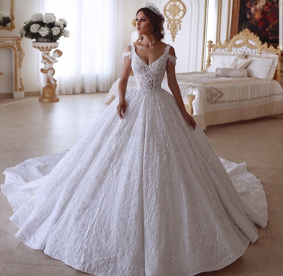 dress, bridal, fashion and clothes