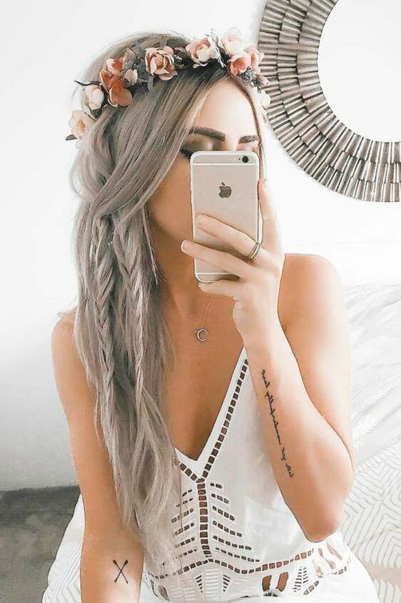 beautiful, white, shine and hair