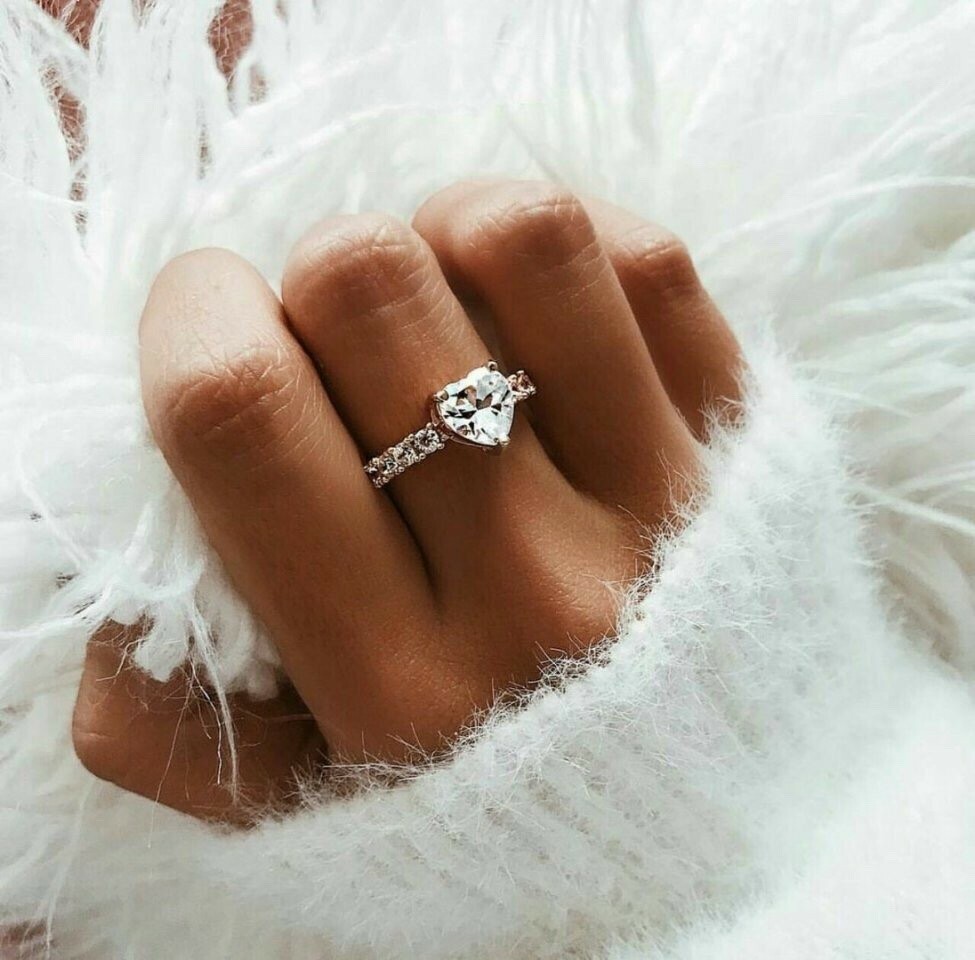 heart, ring, bride and love