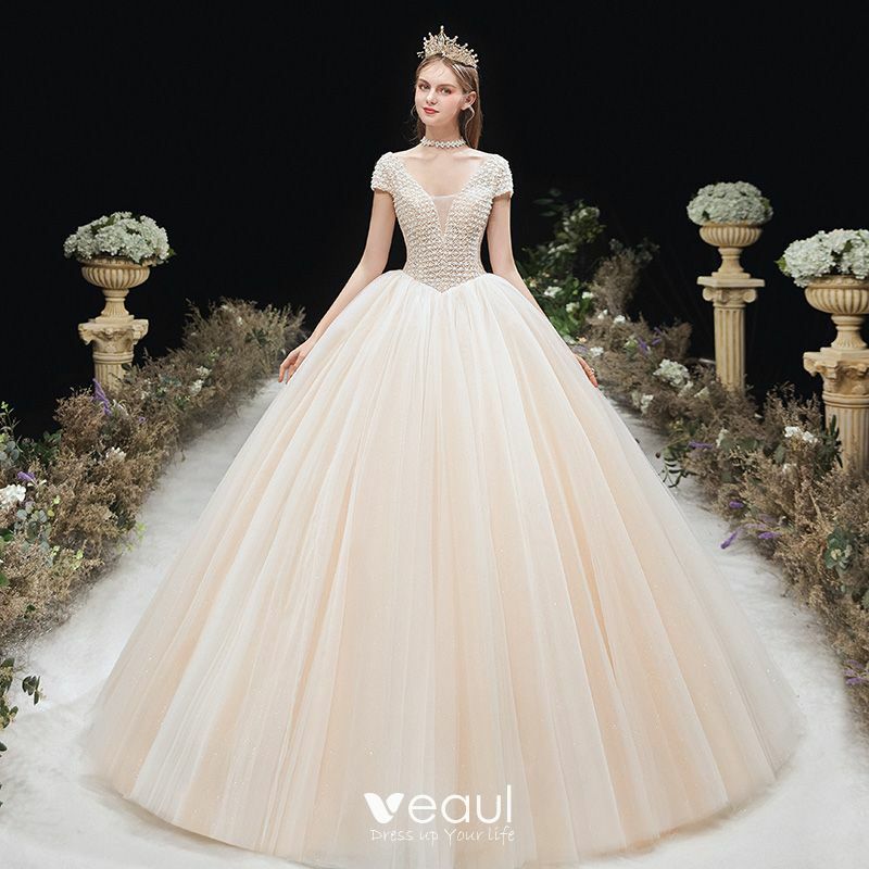 tulle wedding gown, beading, girl and bridal