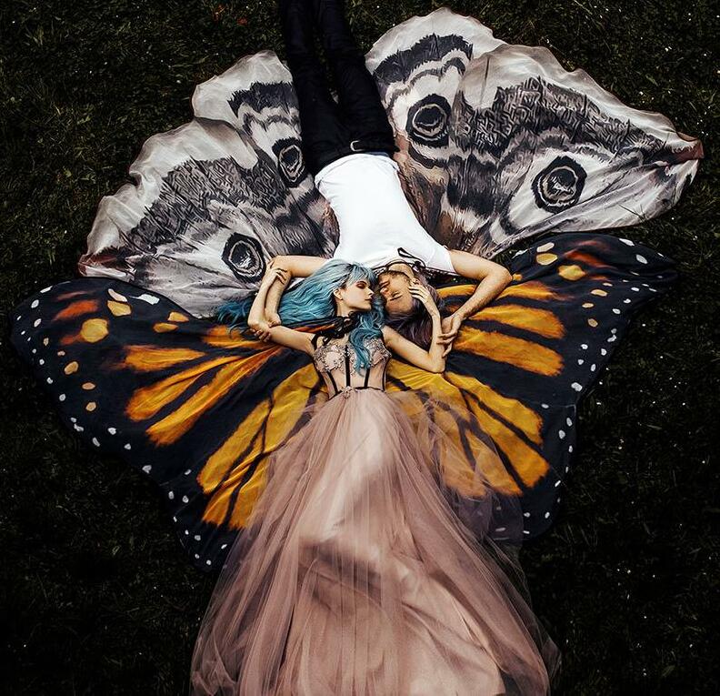 love, monarch, fairy wings and nature