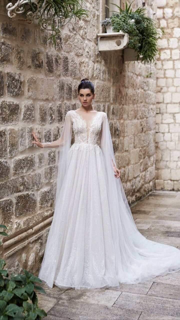 luxury dress, white, bride dress and evening dress