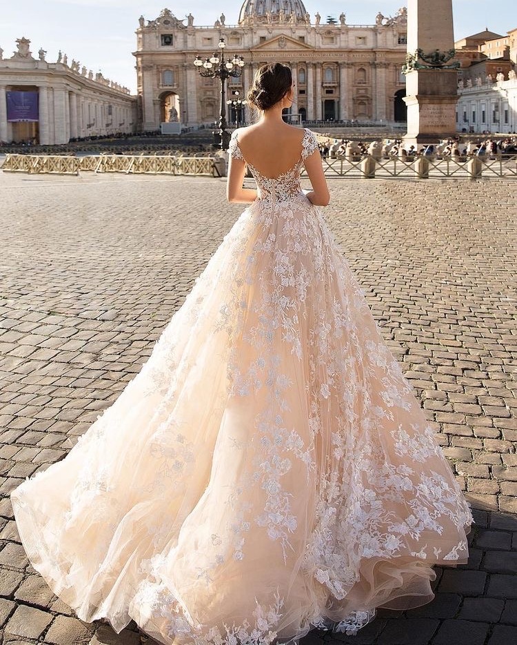 Nude, chic, dress and bride