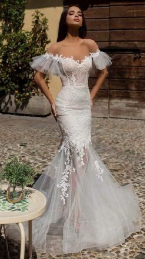 beauty, style, wedding dress and outdoor
