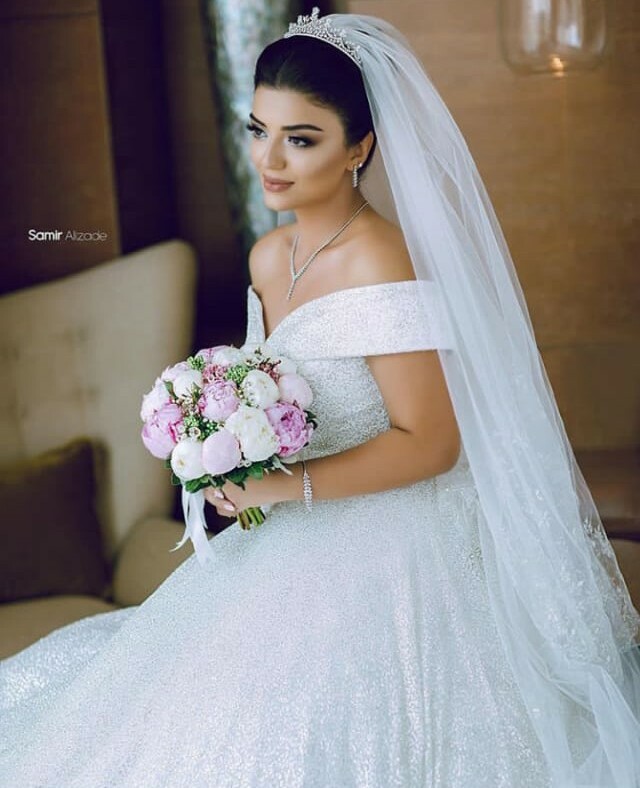 wedding dress, bride and azeri wedding