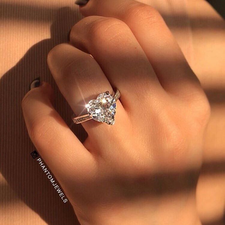 tumblr, diamond, aesthetic and heart shaped