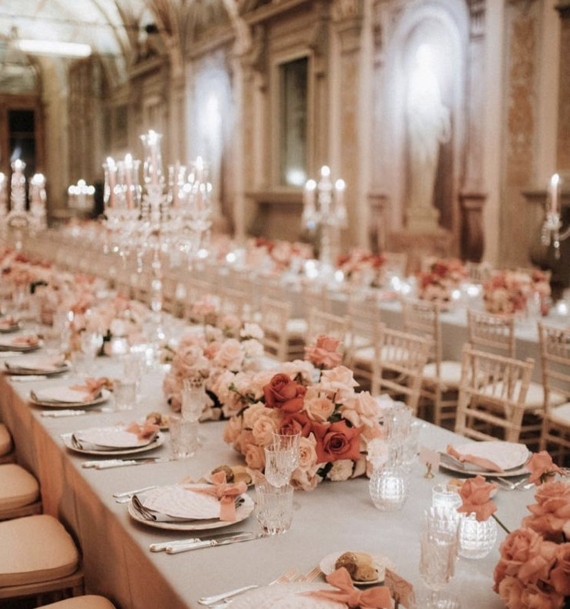 event, party, flowers and table