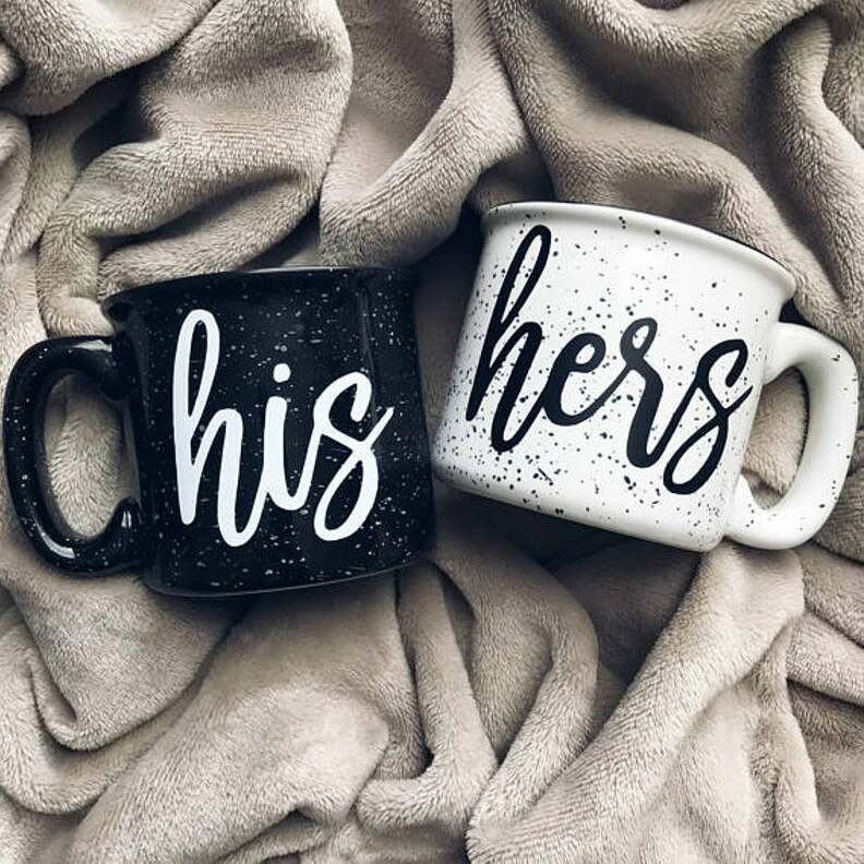 his and hers, etsy, wifey and hubby and couples mugs