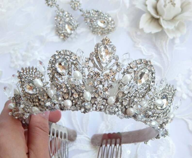 fairytales, tiara, summer and bridal
