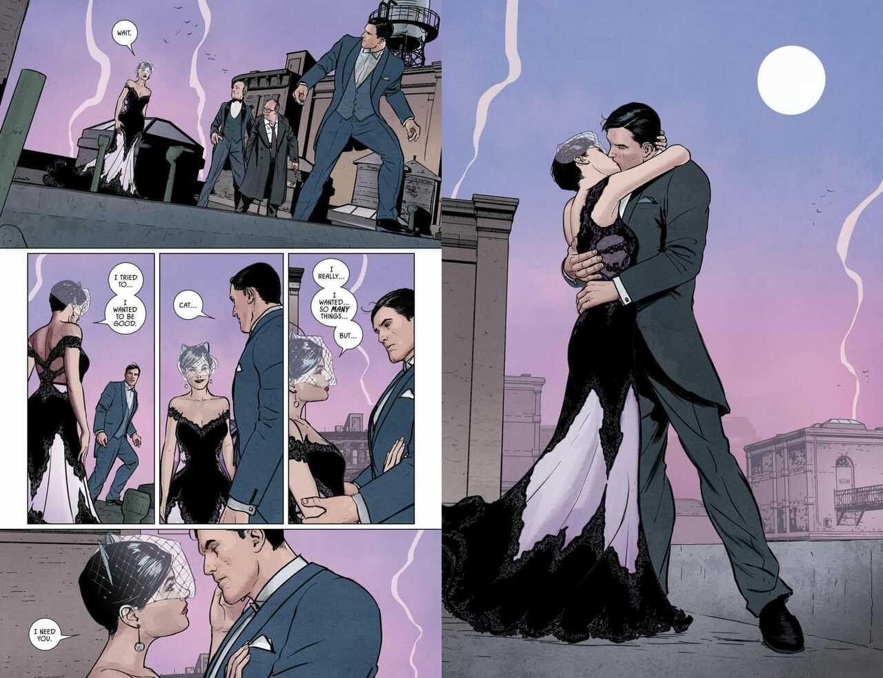 bruce wayne, selina kyle, batman and catwoman