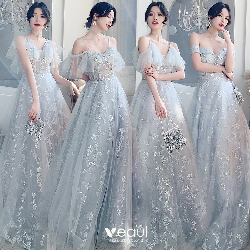 bridesmaid dresses, tulle dress, long dress and wedding party dress