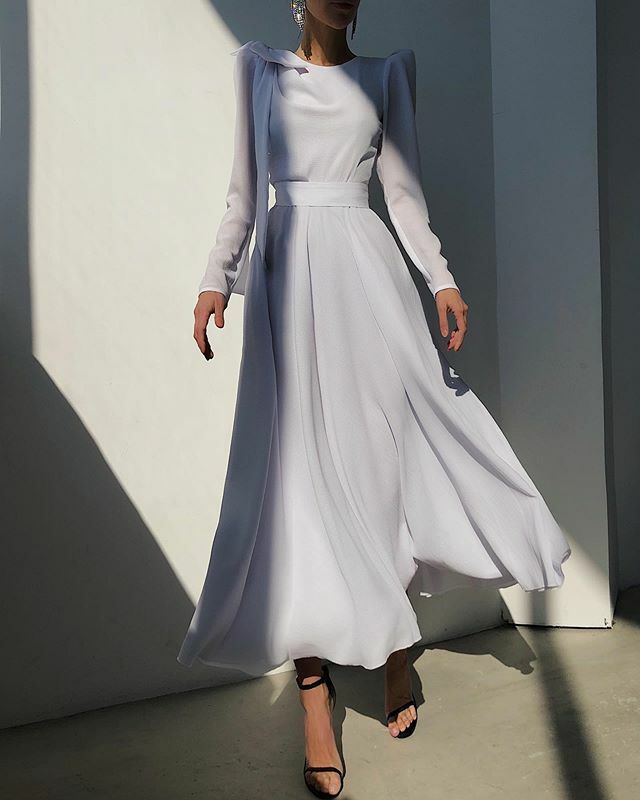 clothes, wedding dress, gray dress and heels