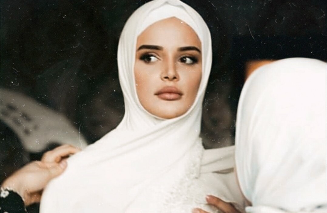 bride, hijabi, muslima and white