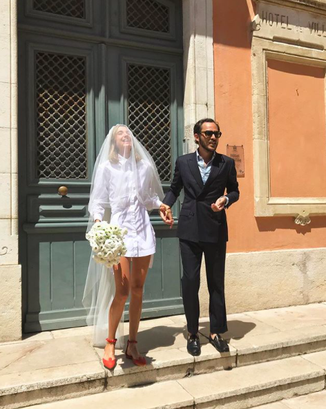 veil, bride, mini dress and summer