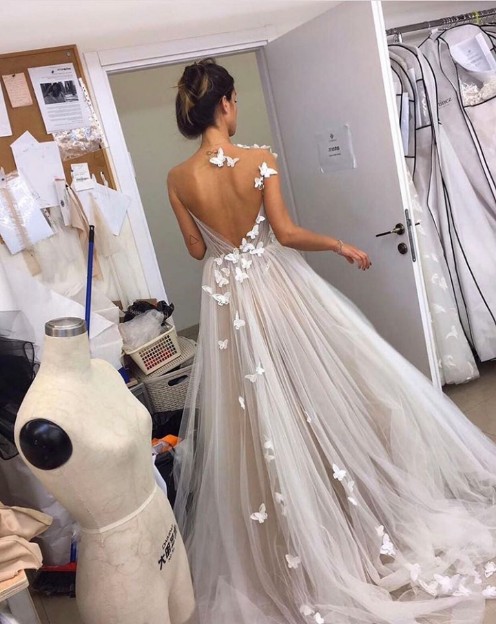 beautiful, enchanting, wedding dress and white