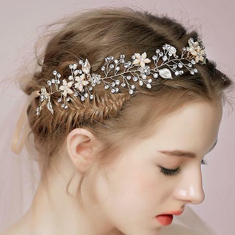 hair jewelry, flower, women and crystal