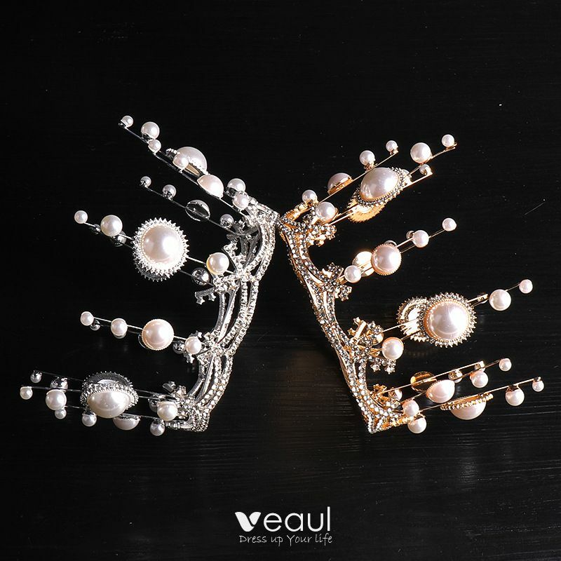rhinestone, bridal hair accessories, pearl and tiara