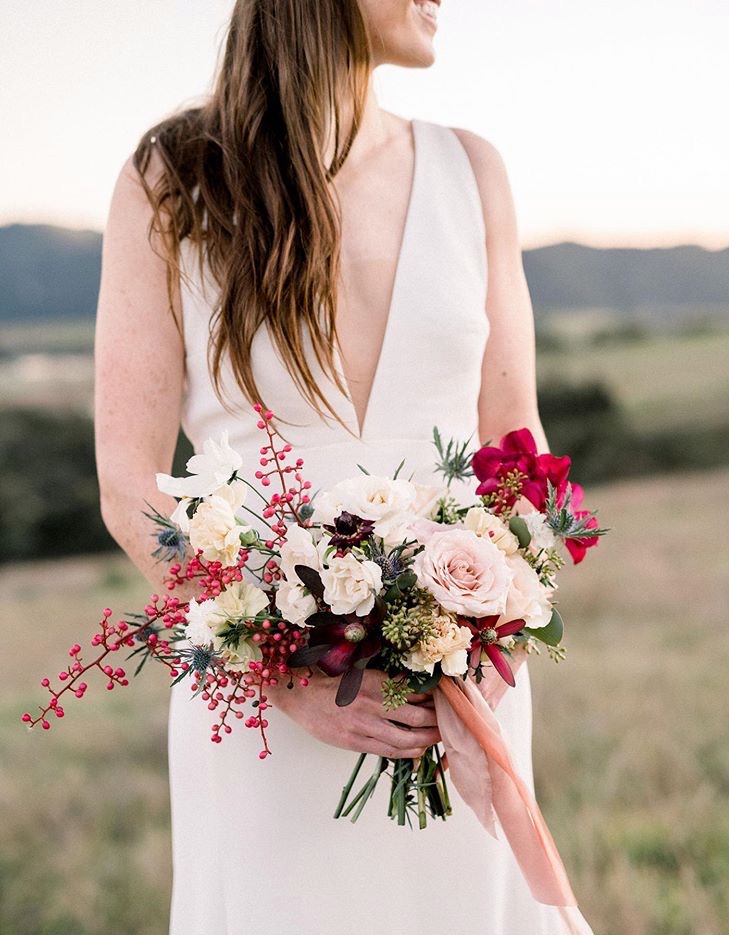 buque, bouquet, flowers and bridallook