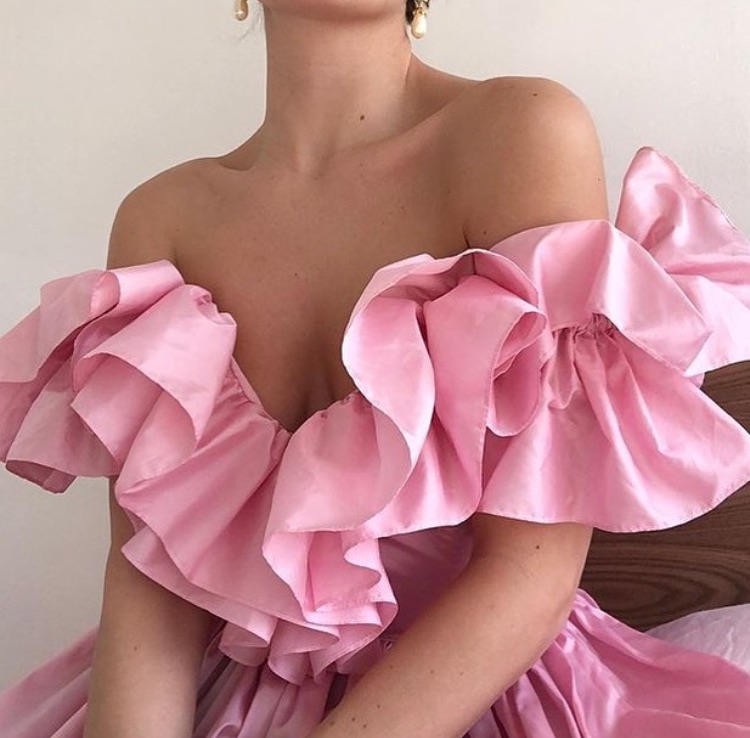outfit of the day ootd, pink dress, girly chic glam and off shoulder dress