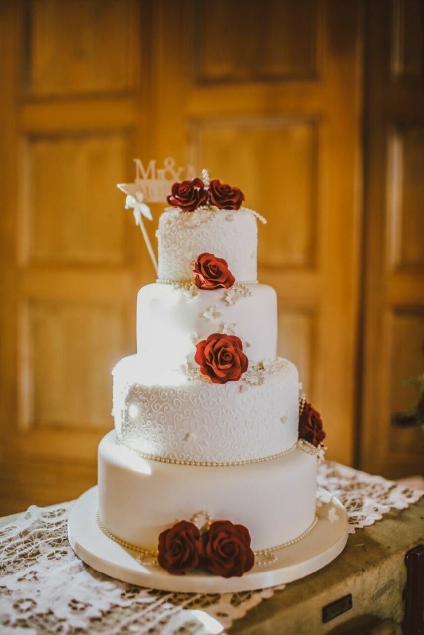 romance, cake, marriage and roses