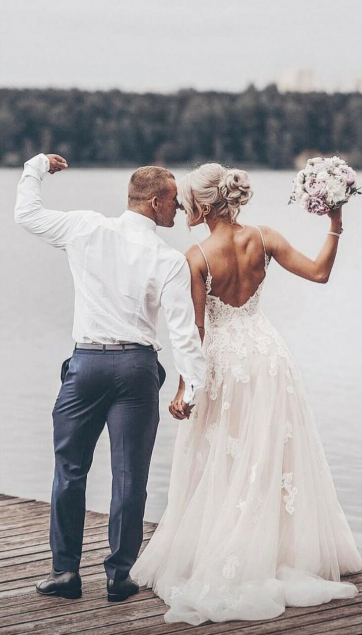 dress, lace, couple and clothes