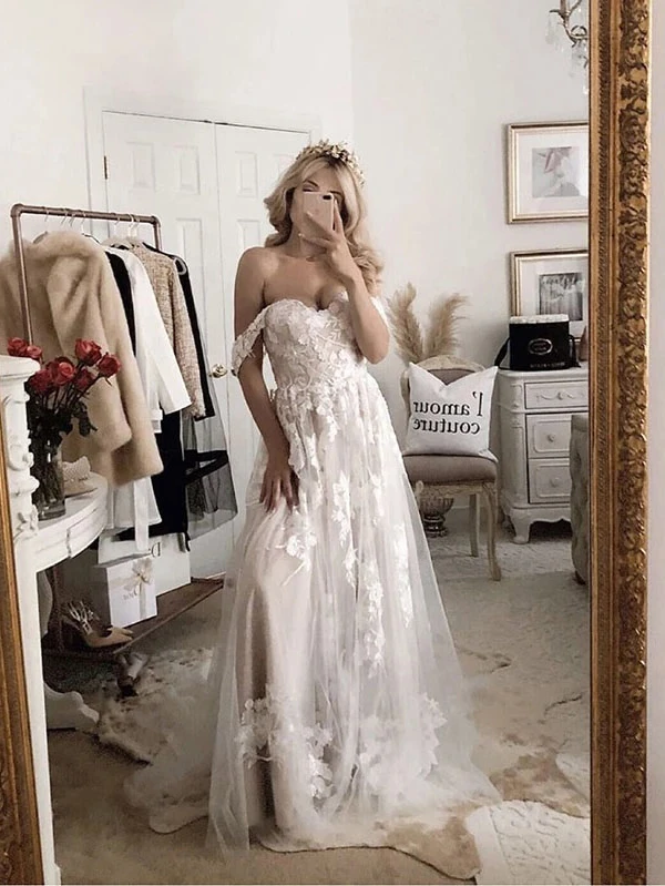 2020 wedding dress, ortdress, lace wedding dress and beach wedding dress