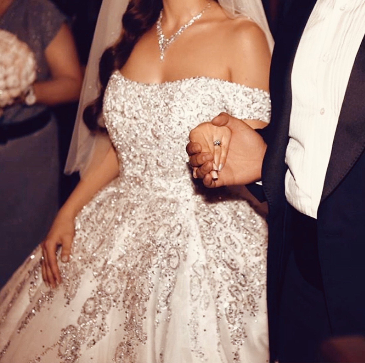 dress, ?, white and groom