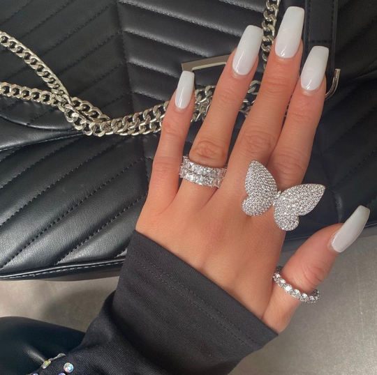details, nails, butterfly and diamonds