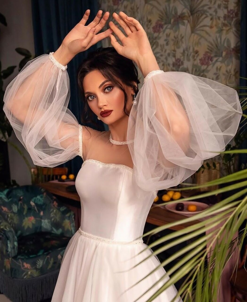 aesthetics, girl, luxury dress and wedding dress