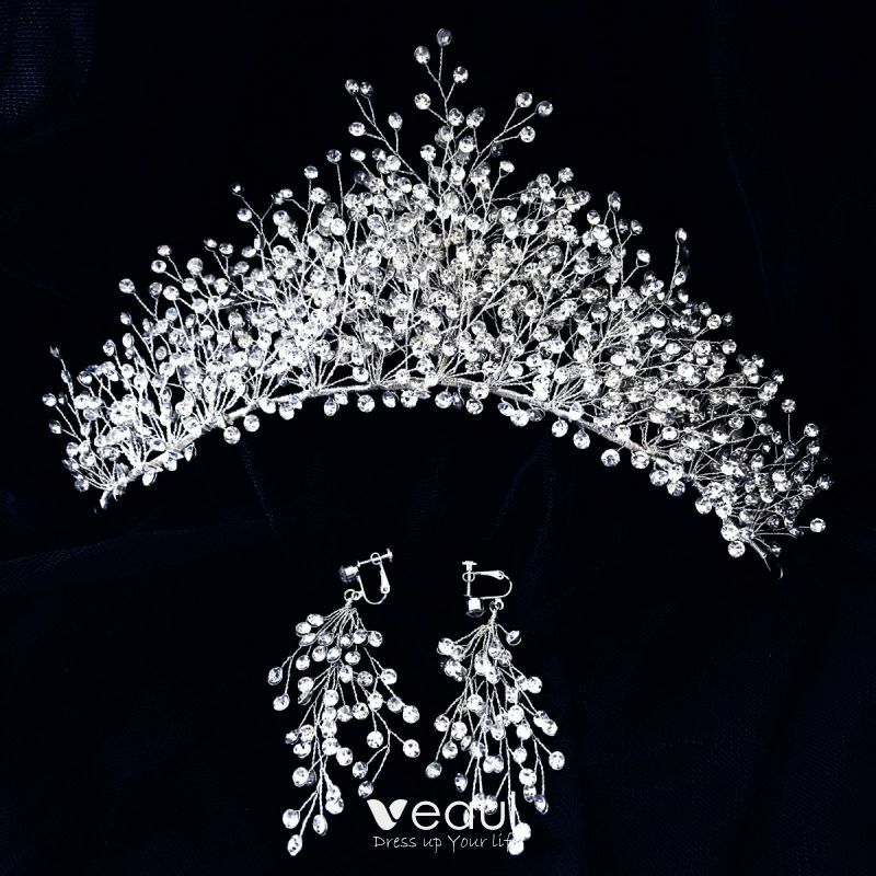 rhinestone accessories, tiara, silver tiara and wedding accessories