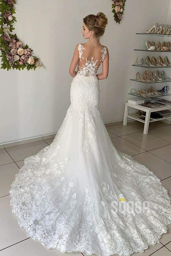 weddings, mermaid wedding dress, wedding idea and wedding gown
