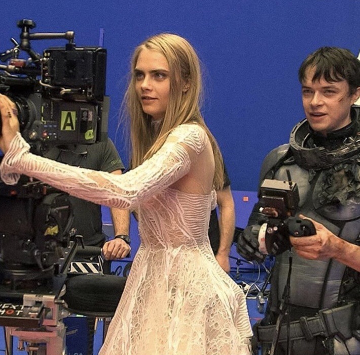 wedding dress, cara delevingne, dane dehaan and valerian