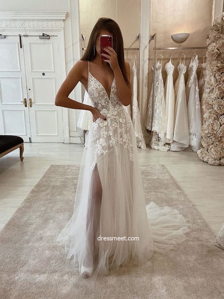 2020 wedding dresses, v neck wedding dresses, fashion wedding dresses and wedding dresses
