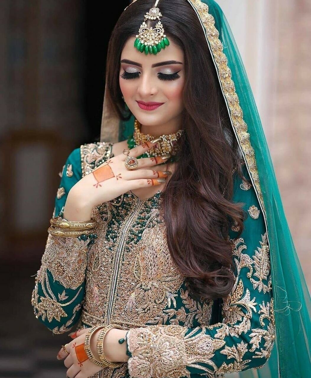 pakistani bride, henna, beauty and jewellery