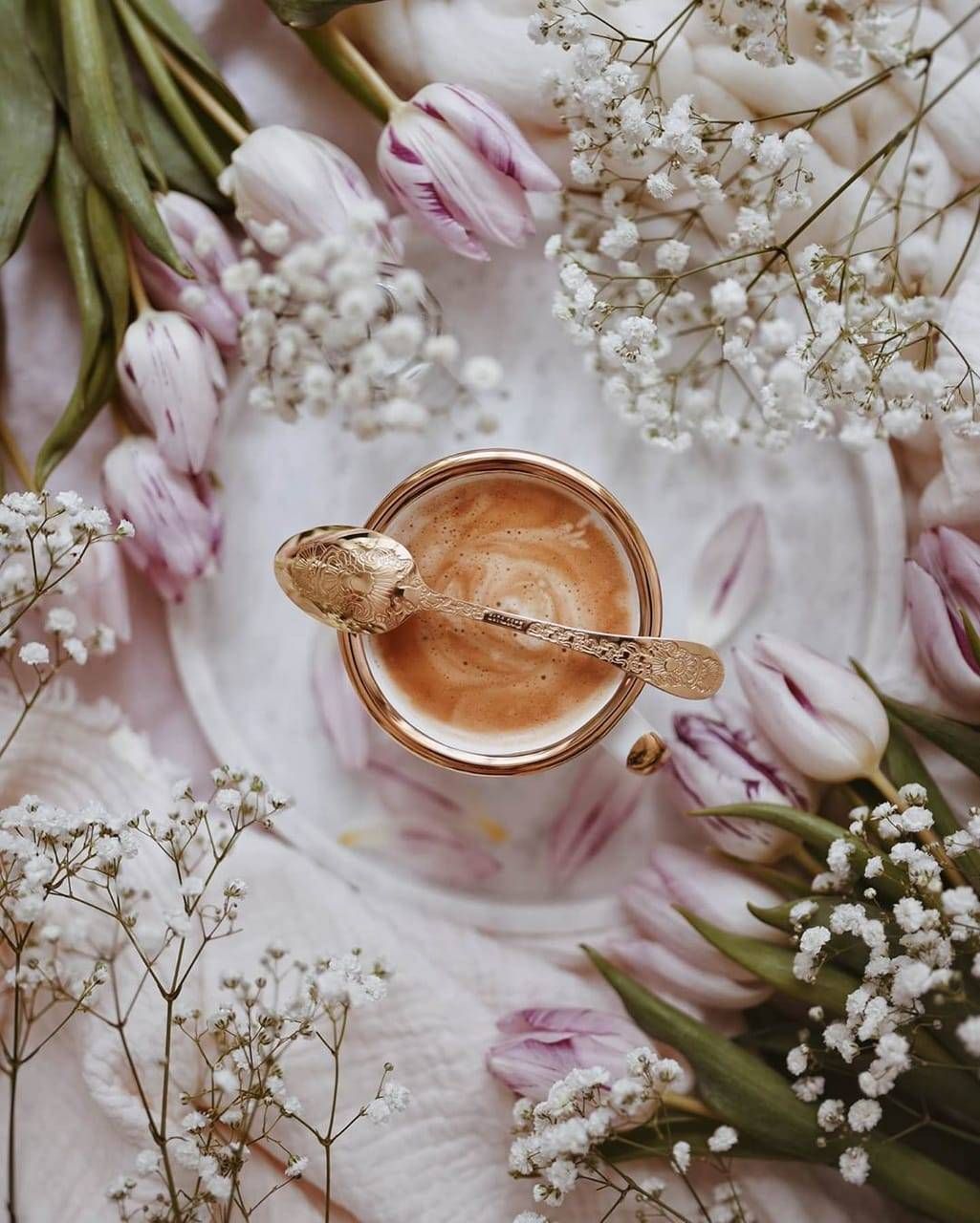 tea, violet, coffee and elegance