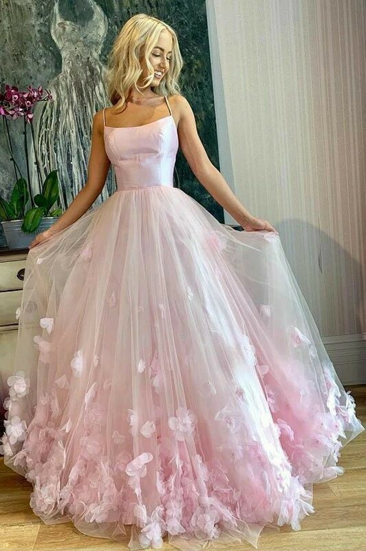 pink, style, gown and model