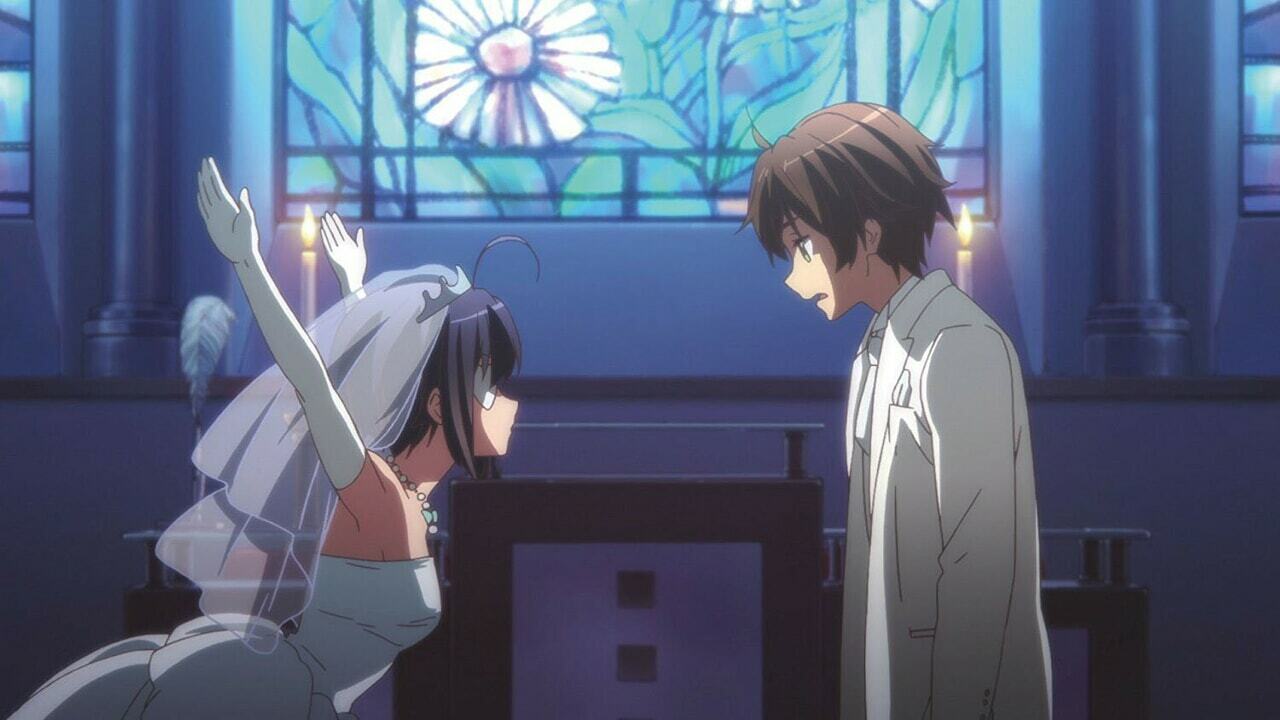 yuuta, rikka takanshi, chuunibyou and rikka