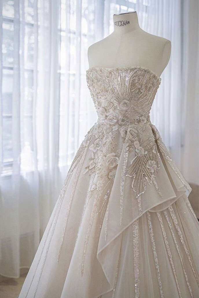 beautiful, wedding dress, shine and white