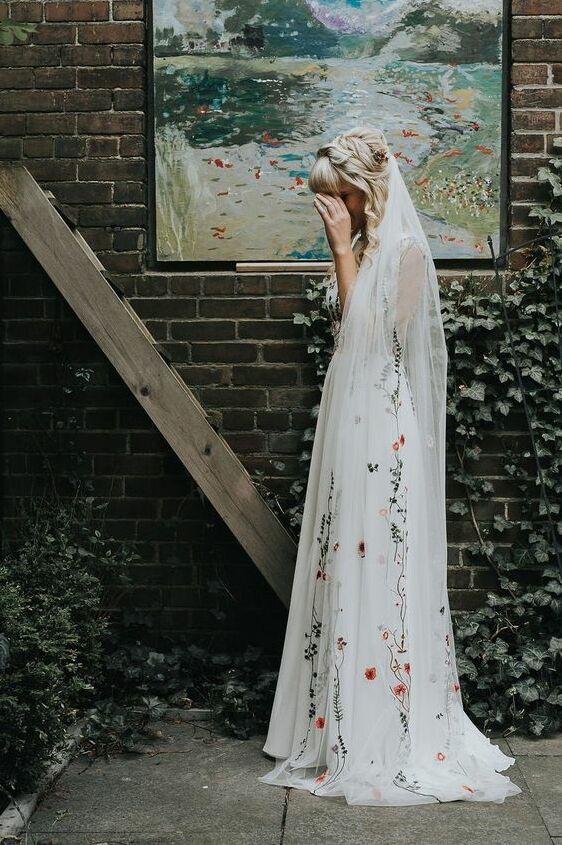 cute, bride, flowers and fashion