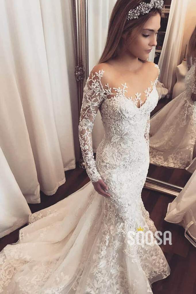dress, wedding dress, lace wedding dress and wedding gown
