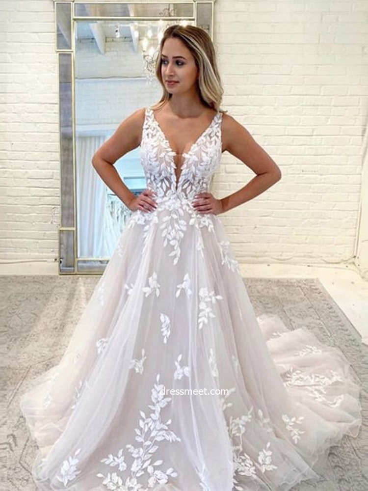 v neck wedding dresses, wedding dresses, 2020 wedding dresses and ball gown wedding dresses