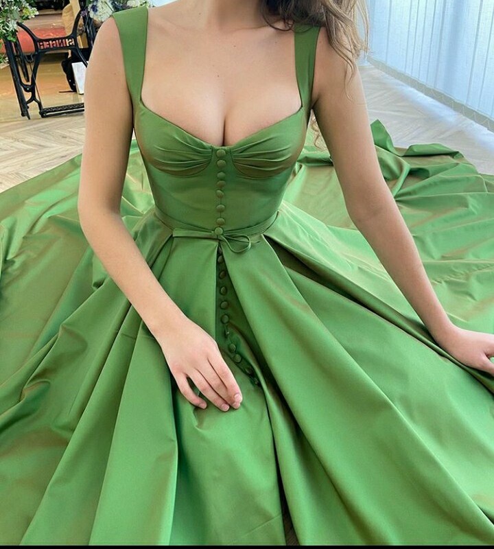 princess, clothes, green and dress